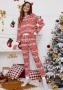 (Real Image)2021 Styles Women Fashion INS Styles Fashion Christmas Two Pieces Suit