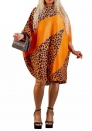 (Orange)2023 Styles Women Sexy&Fashion Autumn/Winter TikTok&Instagram Styles Print Loose Casual Mini Dress