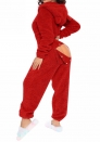(Red)2024 Styles Women Sexy&Fashion Sprint/Summer TikTok&Instagram Loungwear Long Sleeve Hoodie Jumpsuit