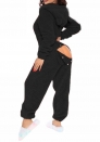 (Black)2024 Styles Women Sexy&Fashion Sprint/Summer TikTok&Instagram Loungwear Long Sleeve Hoodie Jumpsuit