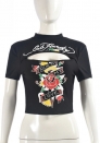 (Real Image)2025 Styles Women Rose Print Crop Top: Sexy and Stylish