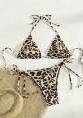(Real Image)2025 Styles Women Leopard Print Triangle Bikini with Sexy Design