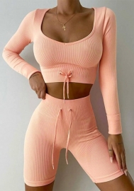 2021 Styles Women Fashion INS Styles Fashion Short Two Pieces Suit