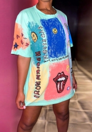 2021 Styles Women Fashion INS Styles Fashion Short Sleeve  Summer Dress