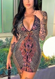 2021 Styles Women Fashion INS Styles Fashion Sequins Mini Dress
