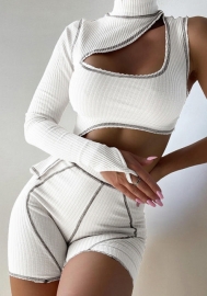 2021 Styles Women Fashion INS Styles Fashion Long Sleeve Short Two Piece Suit