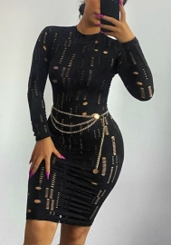 (Only Dress)2021 Styles Women Fashion INS Styles Fashion Long Sleeve Midi Dress