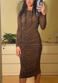 2021 Styles Women Fashion INS Styles Fashion Long Sleeve Mini Dress