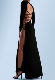 2021 Styles Women Fashion INS Styles Fashion Long Sleeve Maxi Dress