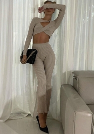 2021 Styles Women Fashion INS Styles Fashion Long Sleeve Two Piece Suit