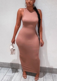 2021 Styles Women Fashion INS Styles Fashion Sleeveless Maxi Dress