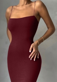 2021 Styles Women Fashion INS Styles Fashion Strap Maxi Dress