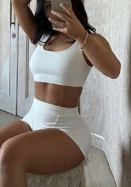 2021 Styles Women Fashion INS Styles Fashion Short Two Pieces Suit