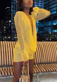 2021 Styles Women Fashion INS Styles Fashion Long Sleeve Mini Dress