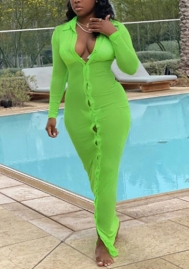 2021 Styles Women Fashion INS Styles Fashion Mesh Long Sleeve Maxi Dress