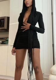 2021 Styles Women Fashion INS Styles Fashion Long Sleeve Mini Dress