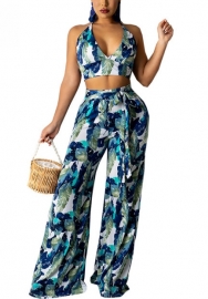 2021 Styles Women Fashion INS Styles Fashion Print Two Pieces Set