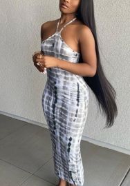 2021 Styles Women Fashion INS Styles Fashion Print Maxi Dress