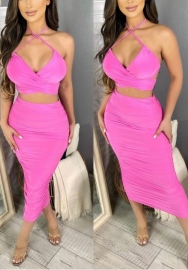 2021 Styles Women Fashion INS Styles Fashion Solid Color Maxi Dress