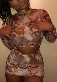 2021 Styles Women Fashion INS Styles Fashion Long Sleeve Mini Dress