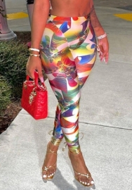 (Only Long Pants)2021 Styles Women Fashion INS Styles Fashion Print Long Pants