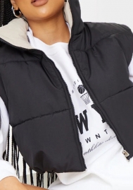 2021 Styles Women Fashion INS Styles Fashion Sleevelesss Front Zipper Coat (Double Use）