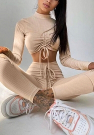 2021 Styles Women Fashion INS Styles Fashion Long Sleeve Two Piece Set