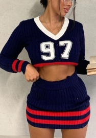 2021 Styles Women Fashion INS Styles Fashion Autumn Two Piece Dress