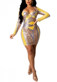 2021 Styles Women Fashion INS Styles Fashion Autumn Sequins Dress