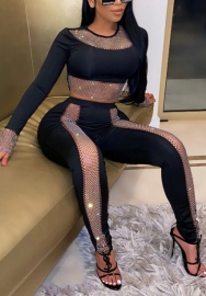 2021 Styles Women Fashion INS Styles Fashion Autumn Sequins Two Piece Set