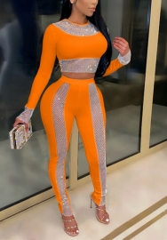 2021 Styles Women Fashion INS Styles Fashion Autumn Sequins Two Piece Set