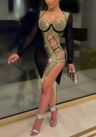 2021 Styles Women Fashion INS Styles Fashion Autumn Sequins Dress