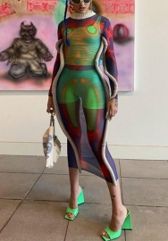 2021 Styles Women Fashion INS Styles Fashion Autumn Long Sleeve Midi Dress