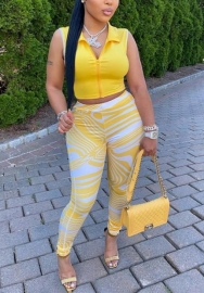 (Pre-Szle)2021 Styles Women Fashion INS Styles Fashion Sleeveless Two Pieces Set