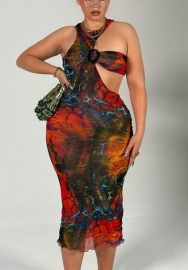 (Pre-Szle)2021 Styles Women Fashion INS Styles Fashion Maxi Dress