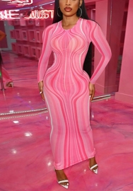 (Pre-Szle)2021 Styles Women Fashion INS Styles Fashion Autumn Maxi Dress