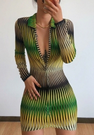 (Pre-Szle)2021 Styles Women Fashion INS Styles Fashion Autumn Long Sleeve Mini Dress