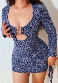 (Pre-Szle)2021 Styles Women Fashion INS Styles Fashion Autumn Long Sleeve Mini Dress