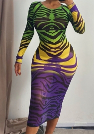 (Pre-Szle)2021 Styles Women Fashion INS Styles Fashion Autumn Long Sleeve Maxi Dress