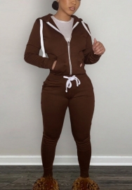 (Pre-Szle)2021 Styles Women Fashion INS Styles Fashion Autumn Hoodie Two Piece Set