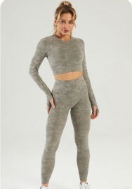 (3 Piece Suit)(Top Quality)2021 Styles Women Fashion INS Styles Fashion Autumn Summer Yoga Tracksuit Suit