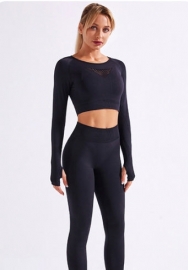 (Top Quality)2021 Styles Women Fashion INS Styles Fashion Autumn Summer Yoga Tracksuit Suit