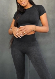 (Top Quality)2021 Styles Women Fashion INS Styles Fashion Autumn Summer Yoga Tracksuit Suit