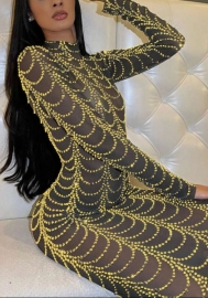2021 Styles Women Fashion INS Styles Fashion Autumn Sequins Dress
