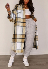 2021 Styles Women Fashion INS Styles Fashion Autumn Plaid Shirt Coats