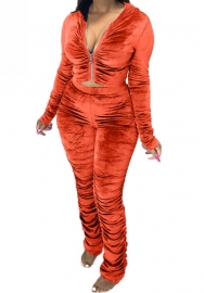 2021 Styles Women Fashion INS Styles Fashion Autumn Ruffle Two Pieces Set