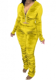 2021 Styles Women Fashion INS Styles Fashion Autumn Ruffle Two Pieces Set