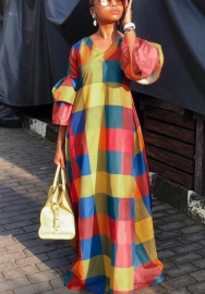 2021 Styles Women Fashion INS Styles Fashion Autumn Long Sleeve Maxi Dress