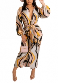 2021 Styles Women Fashion INS Styles Fashion Autumn Maxi Dress