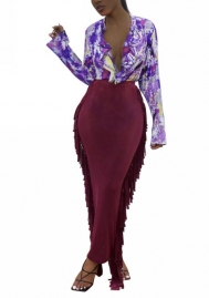 (Only Bottom)2021 Styles Women Fashion INS Styles Fashion Autumn Skirts